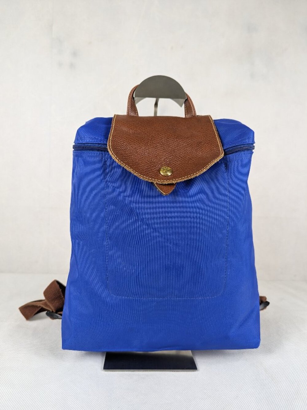 Longchamp Le Pliage Blue Nylon Backpack Shoulder Bag | Authentic | Ships Fast